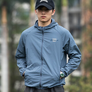 Waterproof splash upf50 sun protection clothing men's breathable sports jacket outdoor windbreaker cycling clothing running blue waterproof splash sun protection clothing m