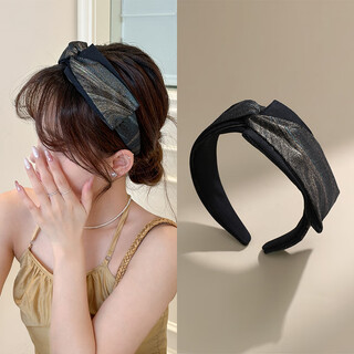 Chimera (chimera) comfortable and non-stretching retro wide-brimmed high-top headband female face wash headband hair accessories hairpin headband female birthday gift