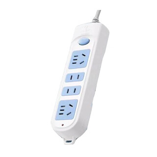 Bull plug strip, three meters long, four sockets/piece