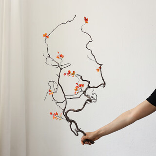 龙枣枝干枝干树枝禅意侘寂风干花花瓶插花客厅酒店样板间装饰摆件 枫叶龙枣支长支1支 造型随机 70-98cm