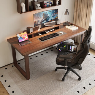 Jiakelong solid wood computer desk desktop home e-sports table high-end double bedroom desk simple desk student study table pine desktop + pine mouth-shaped legs length 140*width 70*height 75 (thickness 5cm)