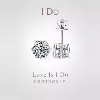 I do platinum pt950 earrings classic six prongs 30 points 50 points a pair of earrings cultured diamonds valentine's day gift for men and women 30 points diamonds a pair