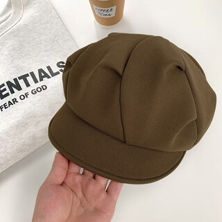 Meilunmei korean style woolen cloud beret hat for women in autumn and winter internet celebrity versatile octagonal hat casual fashion literary painter hat e-525 khaki woolen cloud hat m