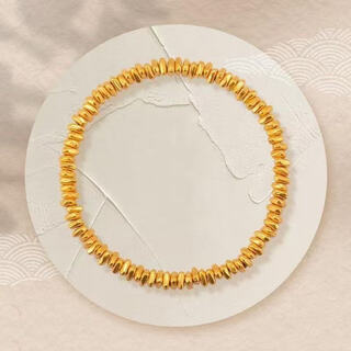 Mengdong pure gold 999 broken gold bracelet gold coiled bracelet new bracelet valentine's day gift gold plated - free broken gold - 2.13g