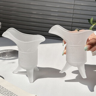 Fat donglai's same imperial cup frosted texture creative antique wine bottle glass white wine cup wine divider ancient jazz frosted cup two pack