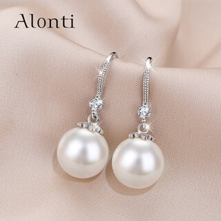 Yalundi 999 sterling silver women's pearl earrings earrings 2025 new hot style high-end women's genuine pure silver earrings