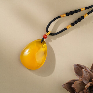 Potala palace unique beeswax pendant for men and women, antique amber necklace pendant for the year of birth, birthday gift for girlfriend