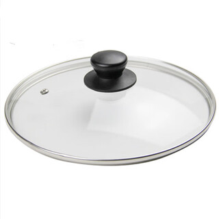 Qinkai pot lid, tempered glass lid, stainless steel garden wok lid, pan lid, universal wok lid, thickened 23cm vertical lid