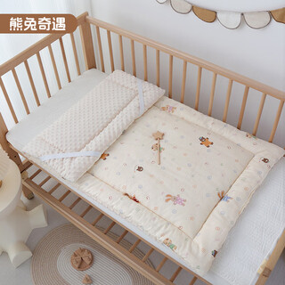 Infant mattress type a maternal and infant grade children's kindergarten special mat quilt newborn changing table mat baby mattress bear and rabbit adventures washable-universal for all seasons 80*40cm