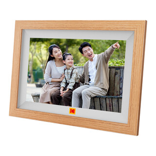 Kodak electronic photo album 10-inch touch screen player home high-definition picture photo video digital photo frame display table wedding anniversary gift for parents customized logo 10.1-inch wifi touch screen model wood color 32g built-in memory