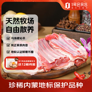 1号会员店内蒙锡林郭勒散养手抓羔羊排2.4斤 正宗乌珠穆沁羊草地散养羊肉