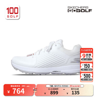 Skechers women's golf shoes new comfortable sports shoes lightweight cushioning women's shoes white size 36