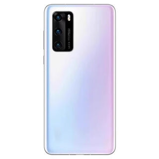 Opuyym is suitable for huawei p40 back cover glass back case p40pro mobile phone rear glass case behind battery cover p40 white back cover + frame lens