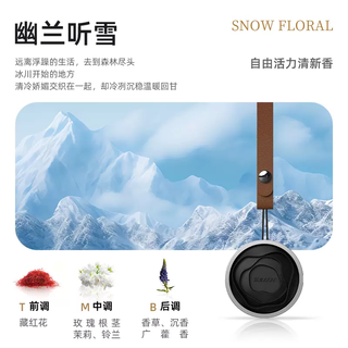 Yusenyi ocean fragrance air export car aromatherapy new car air conditioning export decorative solid balsam classic edition perfume hanging orchid edition (orchid listening to snow fragrance) french imported plant essence removes formaldehyde, cleans and leaves a long-lasting fragrance