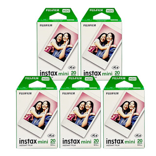 Fujifilm instant photo paper is suitable for minise/11/12/99 white edge/color edge photo paper sq square wide wide series photo paper mini white edge 100 sheets