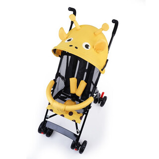 Hebao stroller baby stroller is light, portable, foldable, can sit and lie down, simple shark stroller, baby mini umbrella stroller bb summer style bambi (semi-lying)