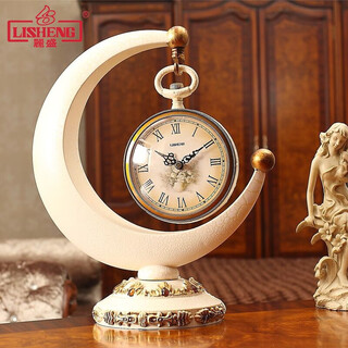 Lisheng european style table clock living room fashion creative table clock home quartz clock clock wine cabinet decoration ornaments clock 945fs (meter gold single clock)