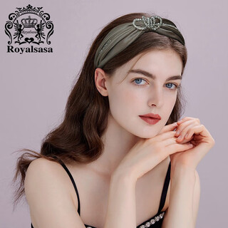 Royal sasa royal salsa headband luxury and exquisite bow hairpin wide-brimmed headband light luxury versatile outdoor hair accessories for women