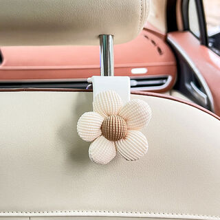 Litian suction cup car window sunshade cute baby baby child car window side window car rear window sun protection temperament rice flower - white hook single