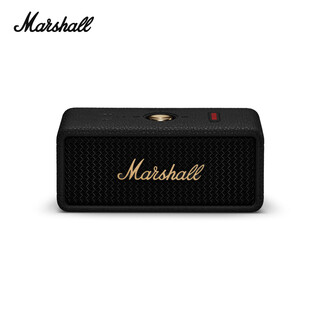 MARSHALL（马歇尔）EMBERTON III 音箱便携式3代无线蓝牙家用户外防尘防水长续航礼物小音响 黑金色