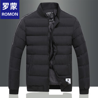 Romon 2025 winter new trendy japanese large size versatile handsome casual men's clothing black 2xl