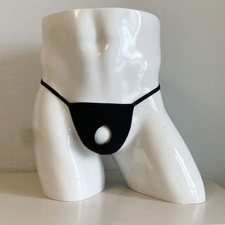 Men's sexy thong with jj leakage in the middle, personalized single thong for gay men, black, 100-170jin, jin is equal to 0.5kg, can be worn inside