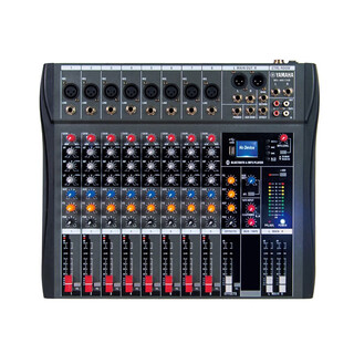 Yamaha/yamaha mixer performance 6-channel 8-channel bluetooth recording reverb effector sound card live broadcast 8-channel/with echo/bluetooth/mp3 chinese and english screen