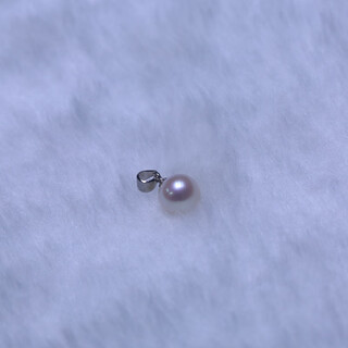 Muju 8.5-9mm natural freshwater pearl pendant s925 silver pendant melon seed buckle fashion simple handmade necklace not included