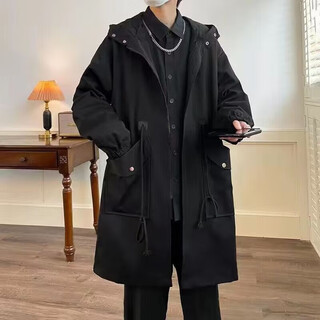 Extra large size mid-length windbreaker jacket for men plus size youth sports windbreaker work jacket fat loose black regular 8xl recommended 260-280jin jin is equal to 0.5 kg