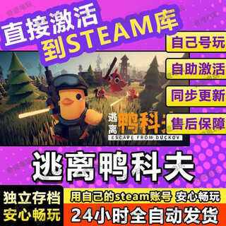 Steam computer game chinese single player global activation escape from duck cove standard edition (activation code) game body