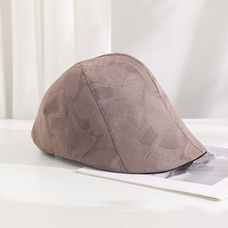 Middle-aged and elderly women's hat buta fragrant cloud gauze flower luo qianjin mulberry silk sunshade sun protection breathable versatile fashionable duck tongue milk tea color adjustable