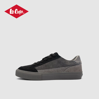 Lee cooper casual shoes for men 2025 autumn and winter new wear-resistant thick sole heightening men's shoes business casual sneakers for men dark gray 40