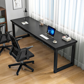 Shaodian double desk long table by the window narrow simple writing table home study table office workbench bedroom computer table length 100 width 40 height 74 cm buckle