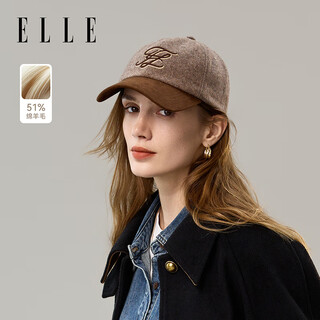 Elle wool duck hat women's autumn and winter fashionable versatile sunscreen showing face small sunshade baseball cap