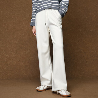 Meiyang thickened warm pants cold-resistant shen pants straight leg wide leg pants black extended m