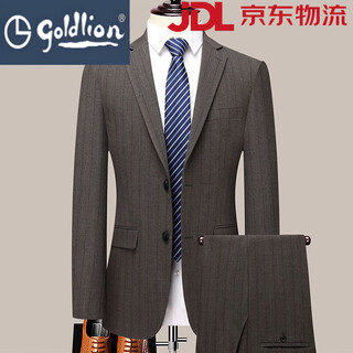 Goldlion g+ men's business casual suit anti-wrinkle iron-free suit professional formal groom's suit wedding dress picture color a6908 m 170