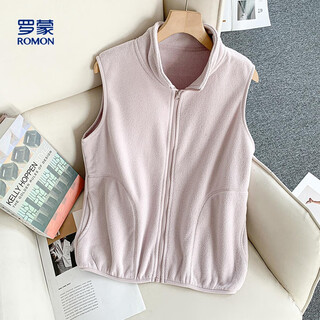 Romon polar fleece fabric vest women's outerwear fashionable stand-up collar versatile comfortable vest women's vest jacket