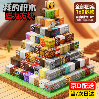 Dimanqi my magnetic block world magnet building blocks children's toys boys and girls birthday gifts 3-6-12 years old