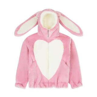 Kenzo women's jacket warm cute plush pink children's holiday sweatshirt cartoon pink one size | s