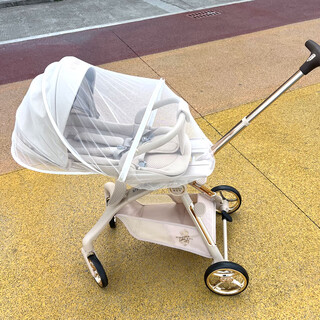 Clceyvinng vinico q7/q11 baby walking artifact summer full-cover anti-mosquito cover baby baby stroller mosquito net baby walking white mosquito net free storage bag sitting and lying two-way