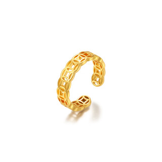 Xuping xuping jewelry has fashionable temperament, simple and high-end sense, commuting copper coin ring as a gift for girlfriend #8k