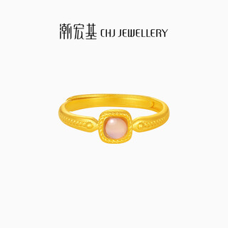 Chaohongji pure gold ancient gold ring birthday gift price xiaoquexing srg30006013 about 2.65g