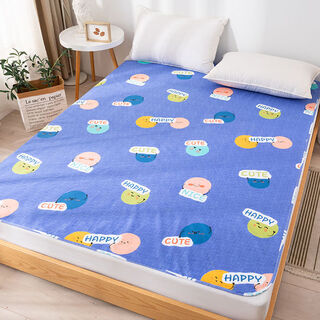Qiyang diaper sheet washable waterproof mattress baby diaper mat large size four seasons nursing mat for the elderly anti-slip four-layer thickening-urine leakage bag return-happy planet 150*200cm suitable for 1.5*2.0m bed