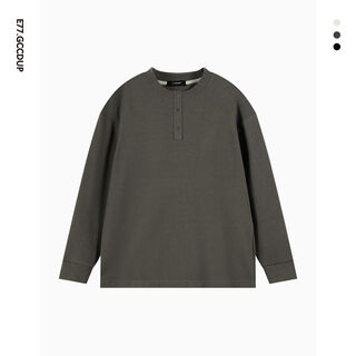 Boutique e77 lucky painted double-sided german velvet sheep wool blended henry collar simple loose bottoming long sleeves light coffee light coffee m