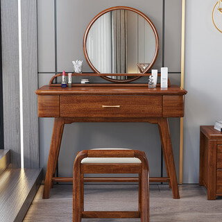 New chinese style golden rosewood solid wood dressing table antique simple modern small apartment bedroom light luxury dressing table dressing table gift stool assembly x wood