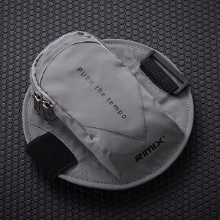 Zhizhou reflective waterproof running mobile phone arm bag sports arm bag apple men's and women's arm bag arm bag wrist bag silver gray