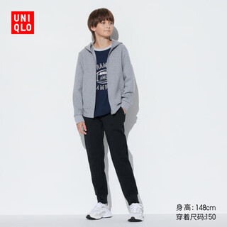 Uniqlo children's clothing boys and girls high elastic quick-drying sports pants and sweatpants outdoor sports pants 465009 465009/09 black 110