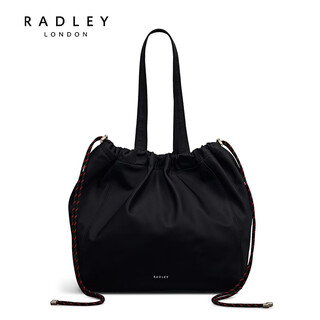 Radley british luxury product 2025 autumn and winter new shoulder bucket bag women's commuter fashion crossbody versatile high-end retro black
