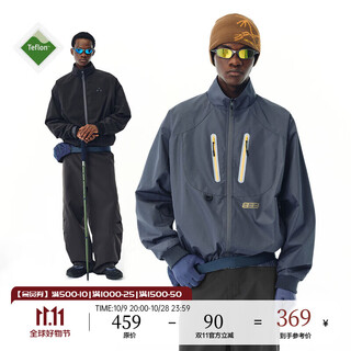 Fpa teflon three-proof double-sided assault jacket 2025 new trendy brand windproof outdoor sports jacket for men blue (black and blue double-sided) m