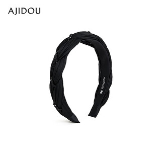 Ajidou ajidou hair accessories women's black fashion headband fabric hair accessories high skull headband black 1 piece